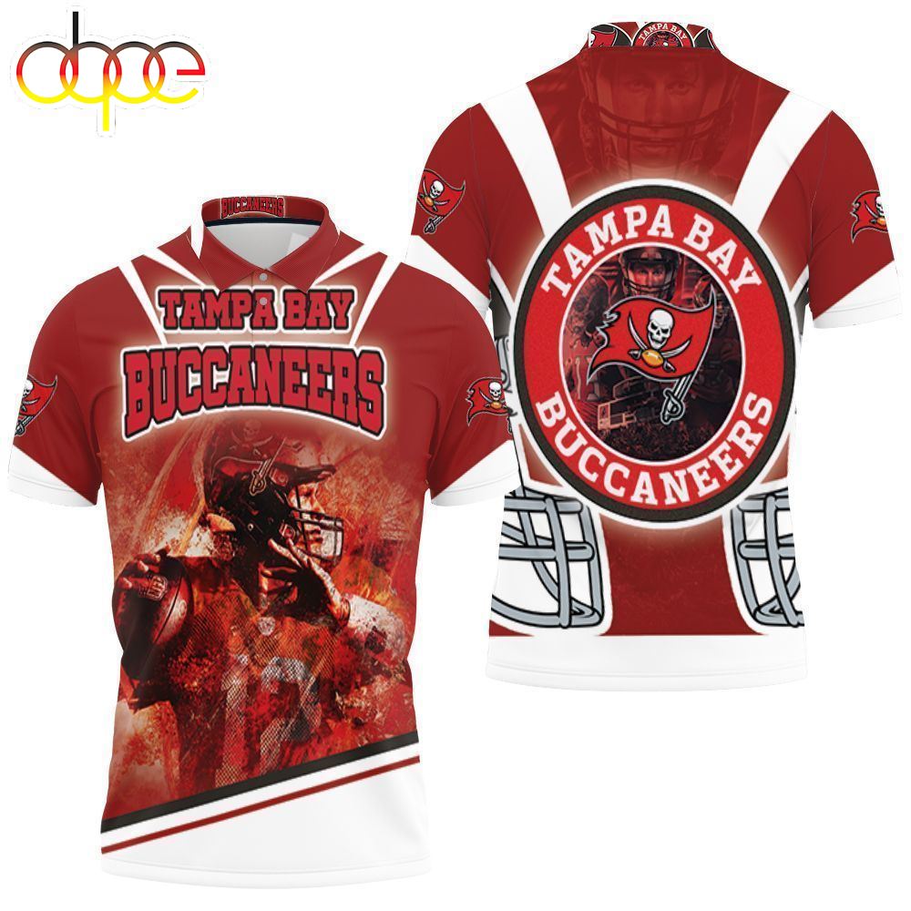 #12 Tom Brady Tampa Bay Buccaneers Super Bowl  Nfc South Division Champions 3d Polo Shirt