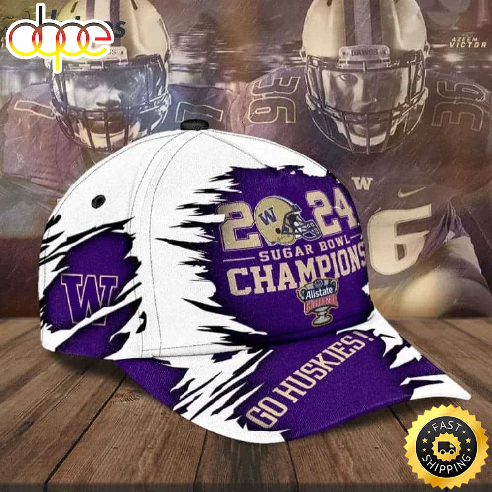 2024 Sugar Bowl Champions Go Huskies 3d Cap