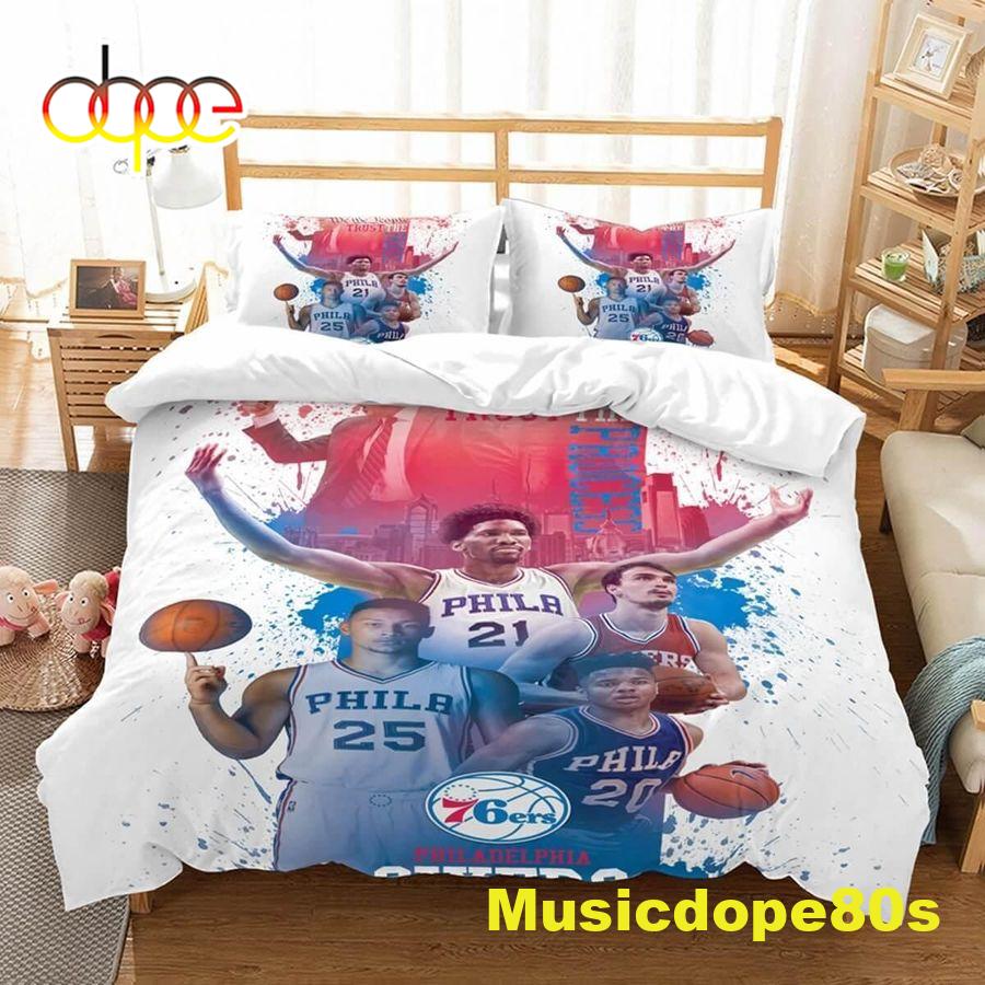 3d Philadelphia 76ers Et Bedding Set