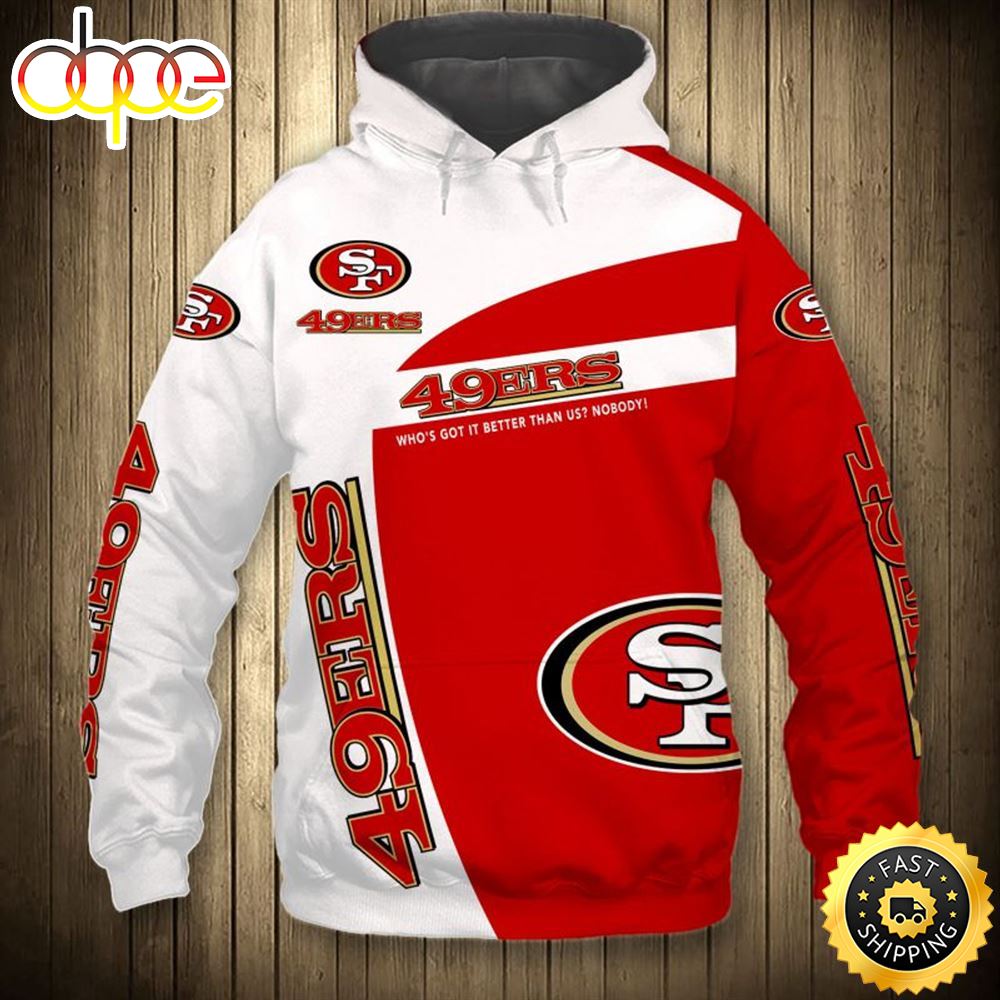 49ers Team Logos 3d All Over Graphic Shirt