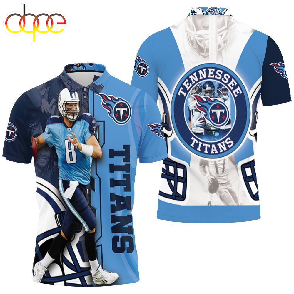 8 Marcus Mariota Tennessee Titans Super Bowl  Afc South Division Ship 3d Polo Shirt