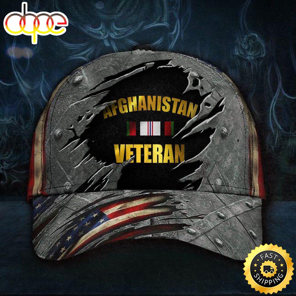 Afghanistan Veteran Hat American Flag Cap Patriotic Gifts For Veterans Hat Classic Cap