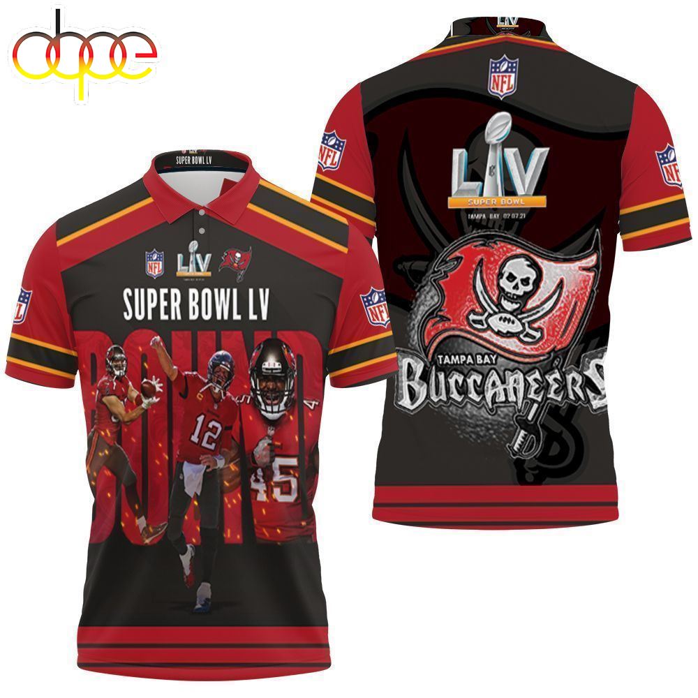American Tampa Bay Buccaneers Nfc South Division Champions Super Bowl  Liv (1) 3d Polo Shirt