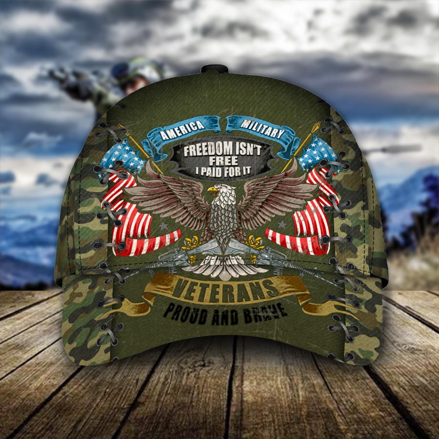 American Military Freedom Isn't Free Veteran Classic Cap