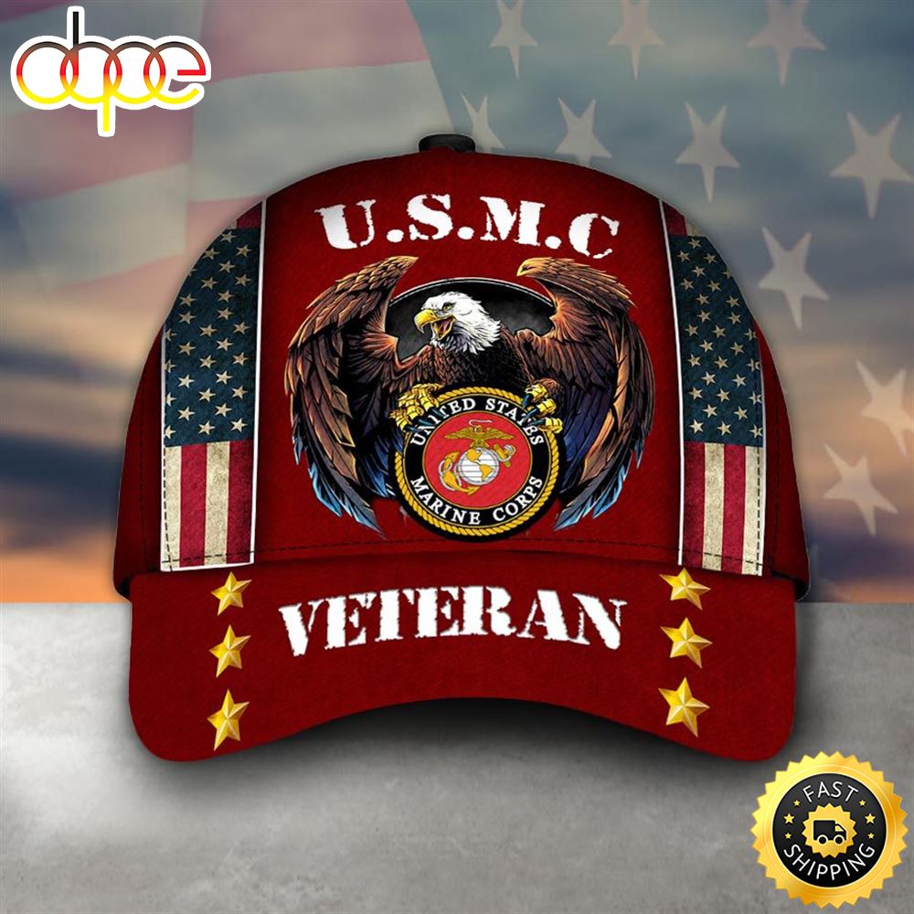 Armed Forces Marine Veteran America Cap