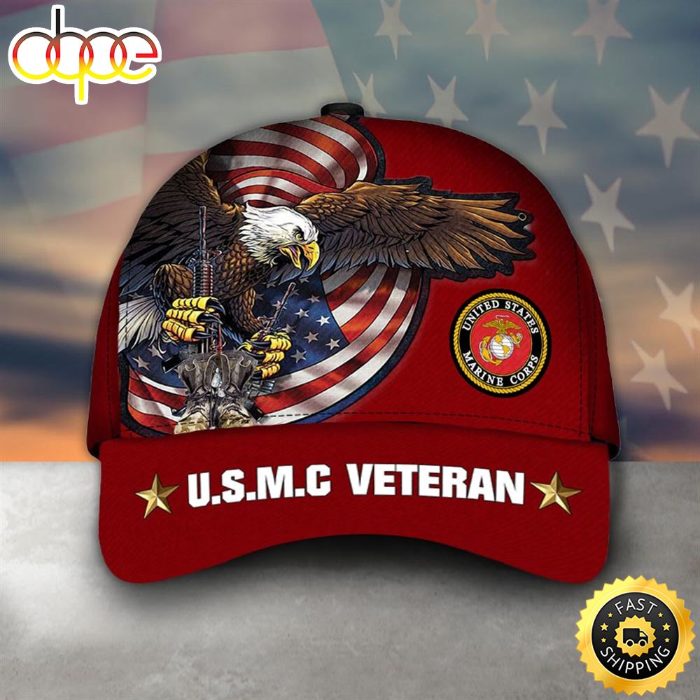 Armed Forces USMC Marine Corps Veteran Military Soldier Cap