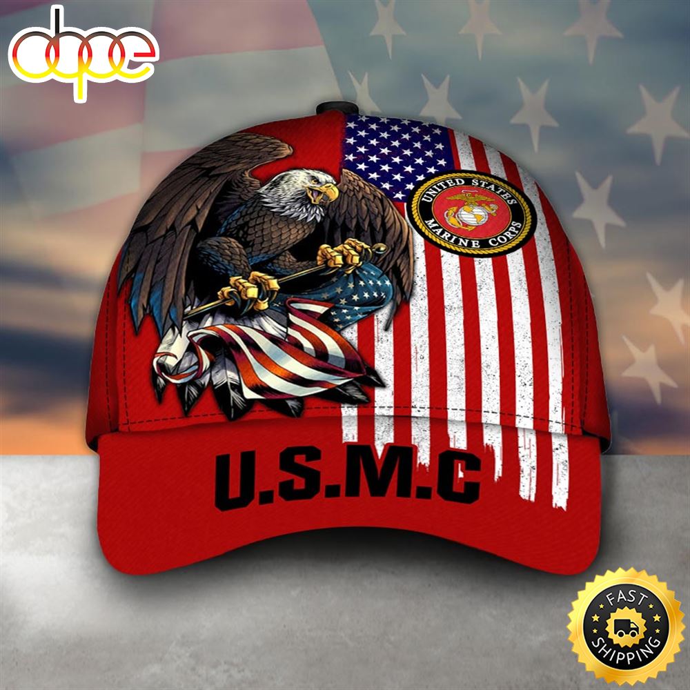 Armed Forces USMC Marine Military Veterans America Cap
