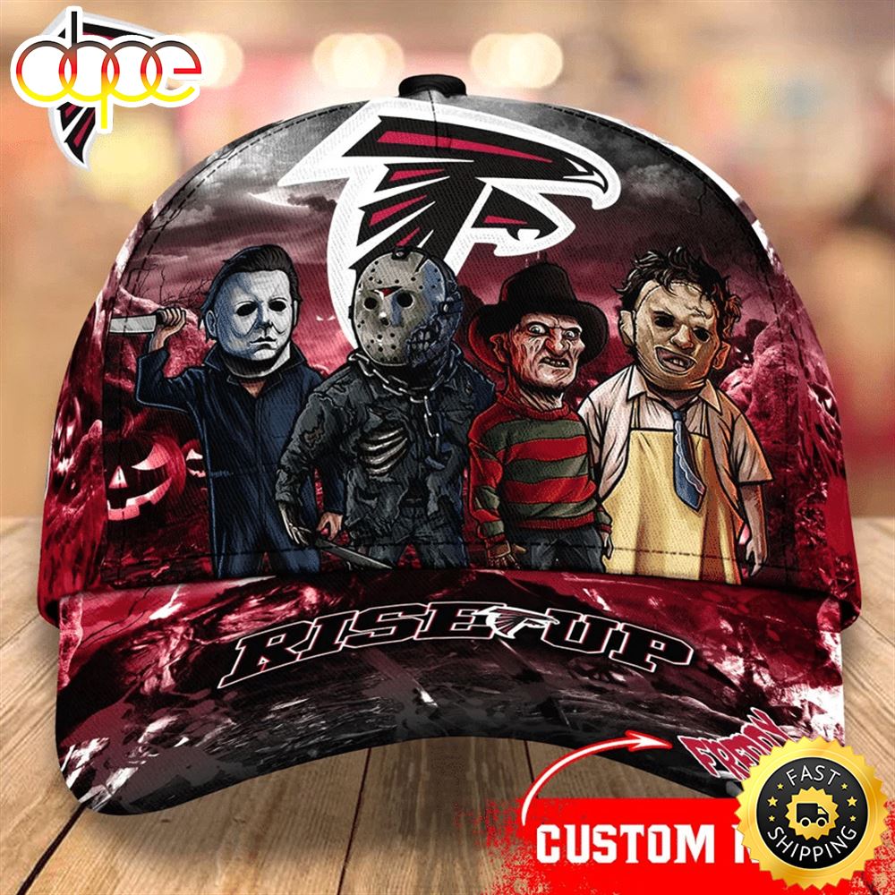 Atlanta Falcons  Nfl Personalized Trending Cap Mixed Horror Movie Characters