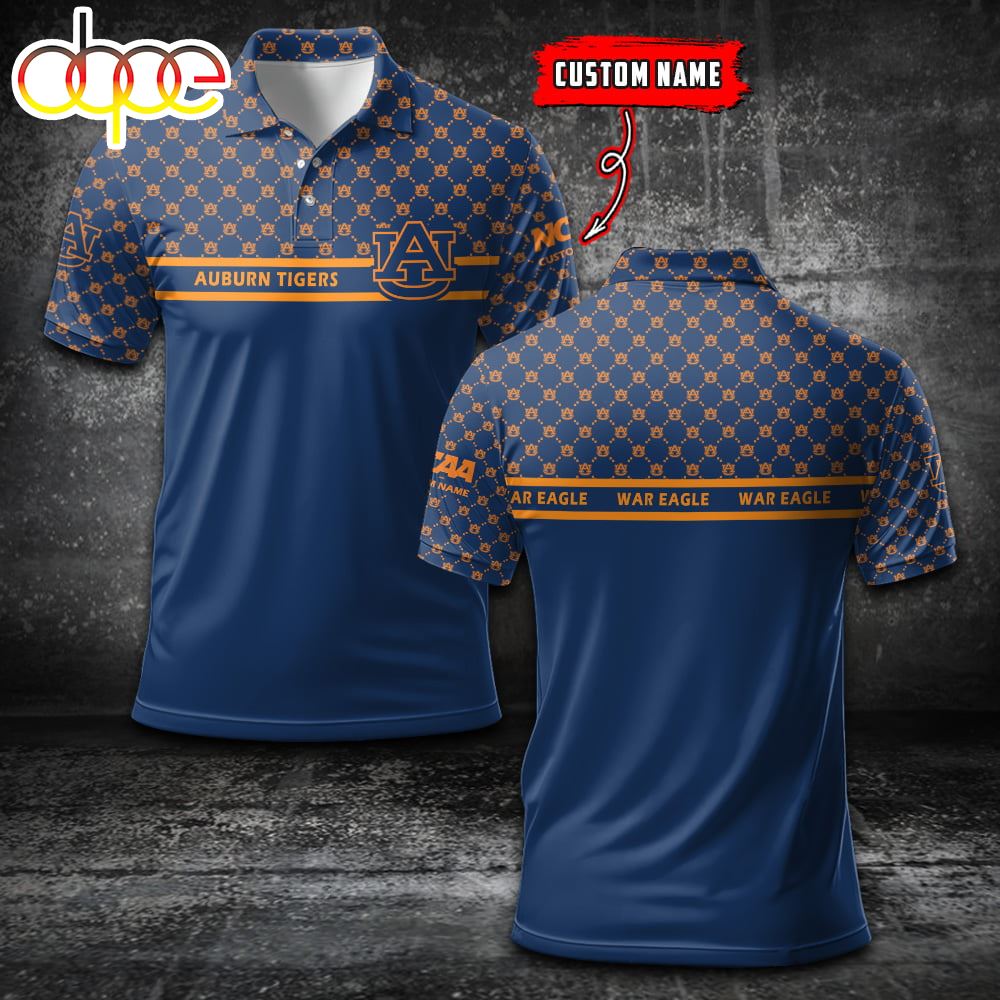 Auburn Tigers Custom Name Sports For Fan Polo Shirt
