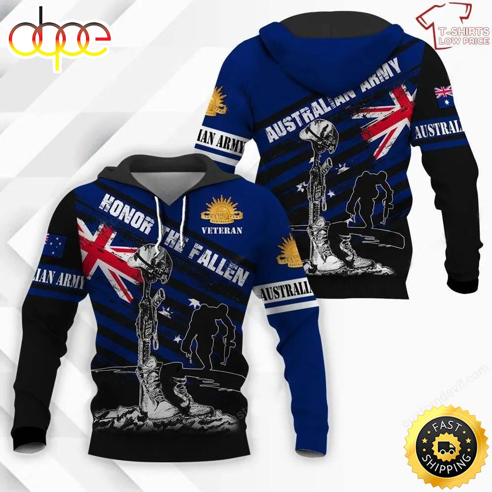 Australian Army Veteran 3D Hoodie