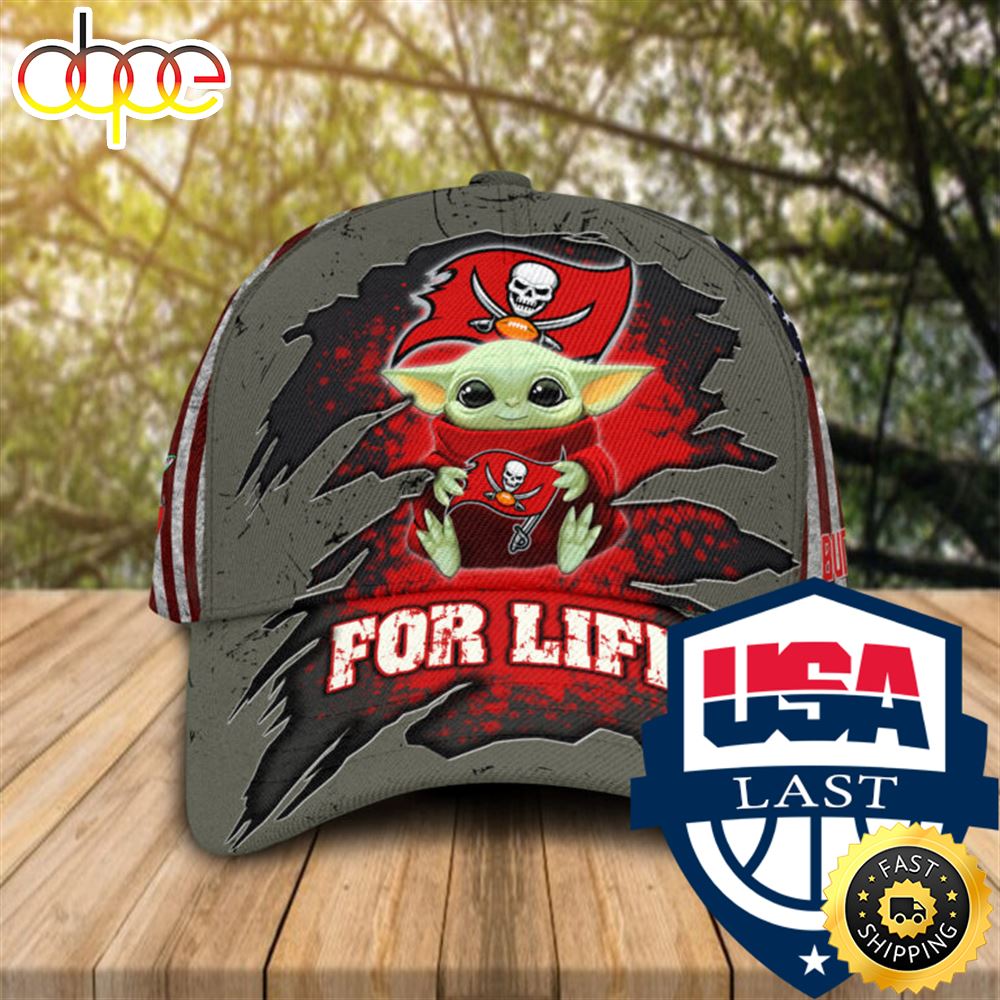 Baby Yoda NFL Tampa Bay Buccaneers For Life Cap