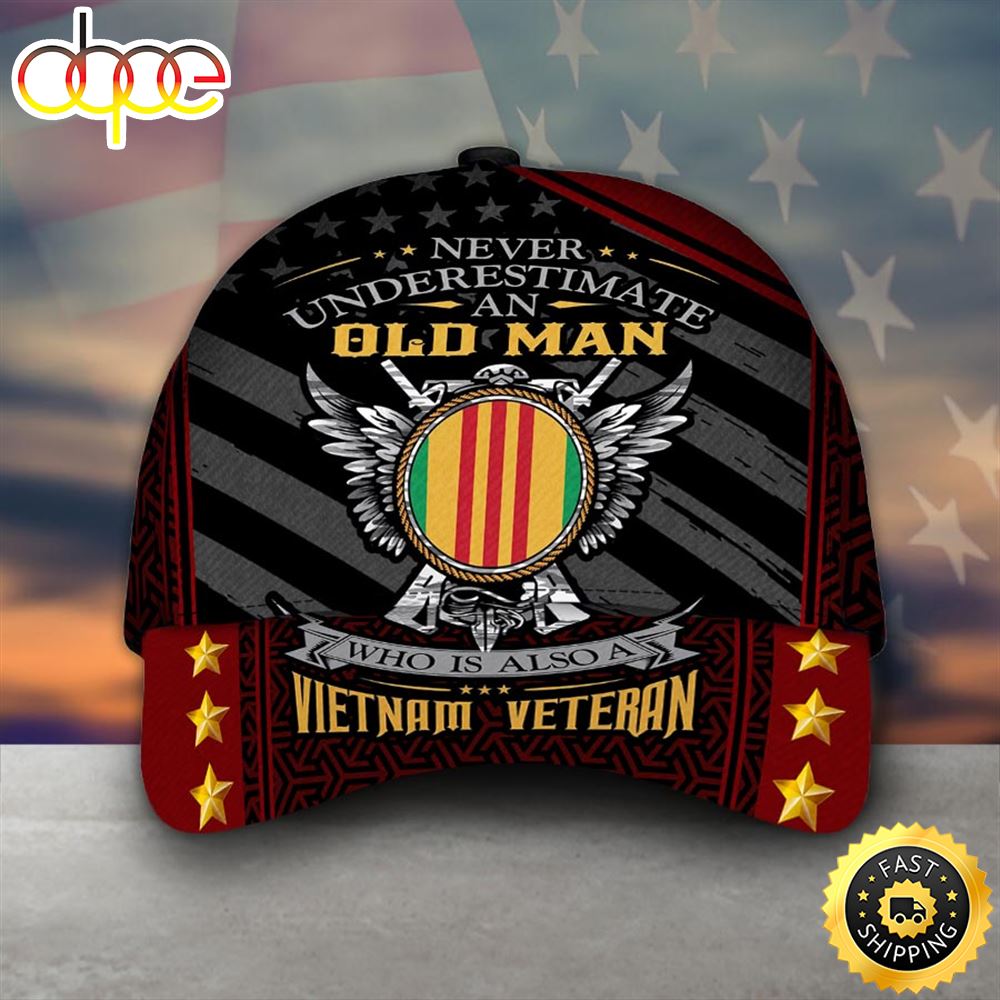 Black USCG Veteran Cap