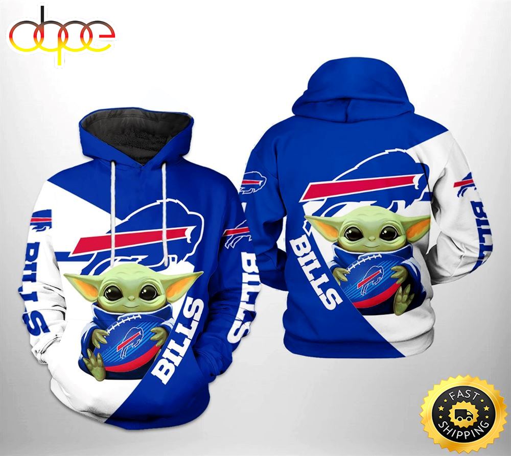 Buffalo Bills Nfl Baby Yoda Team 3d Hoodie