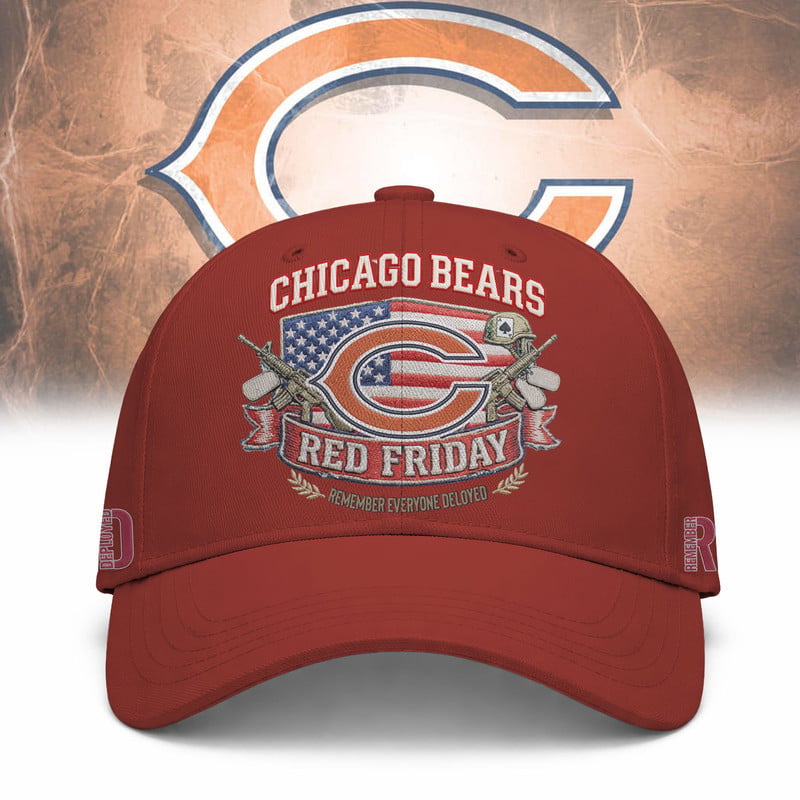 Chicago Bears  NFL RED Friday Classic Baseball Cap