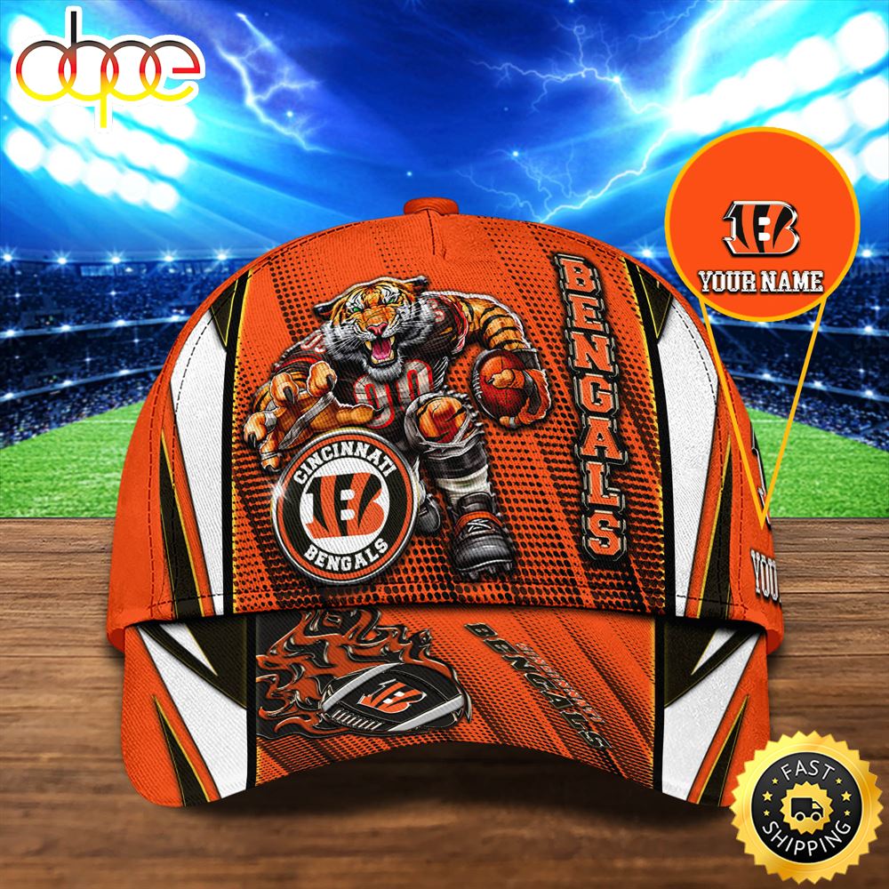 Cincinnati Bengals Personalized Your NameNFL Football Sport Cap