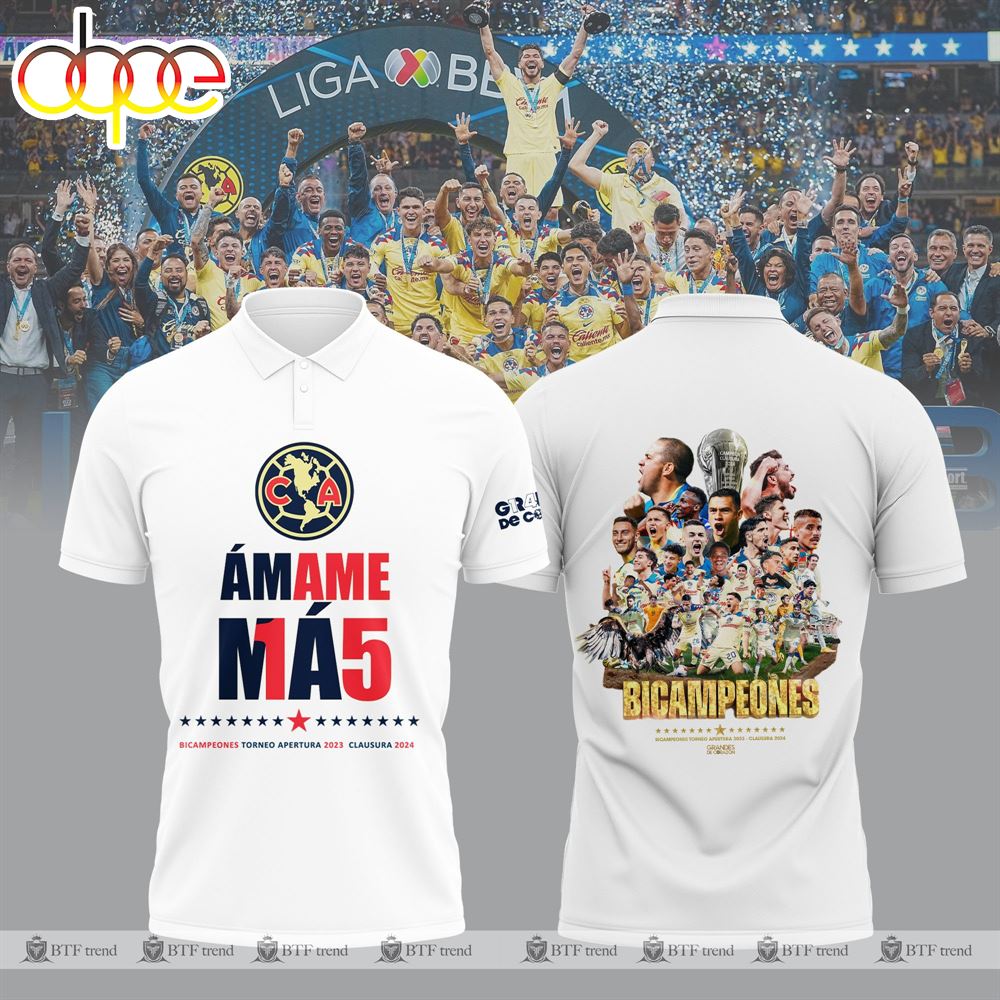 Club America Limited Edition 15 Champions White Polo