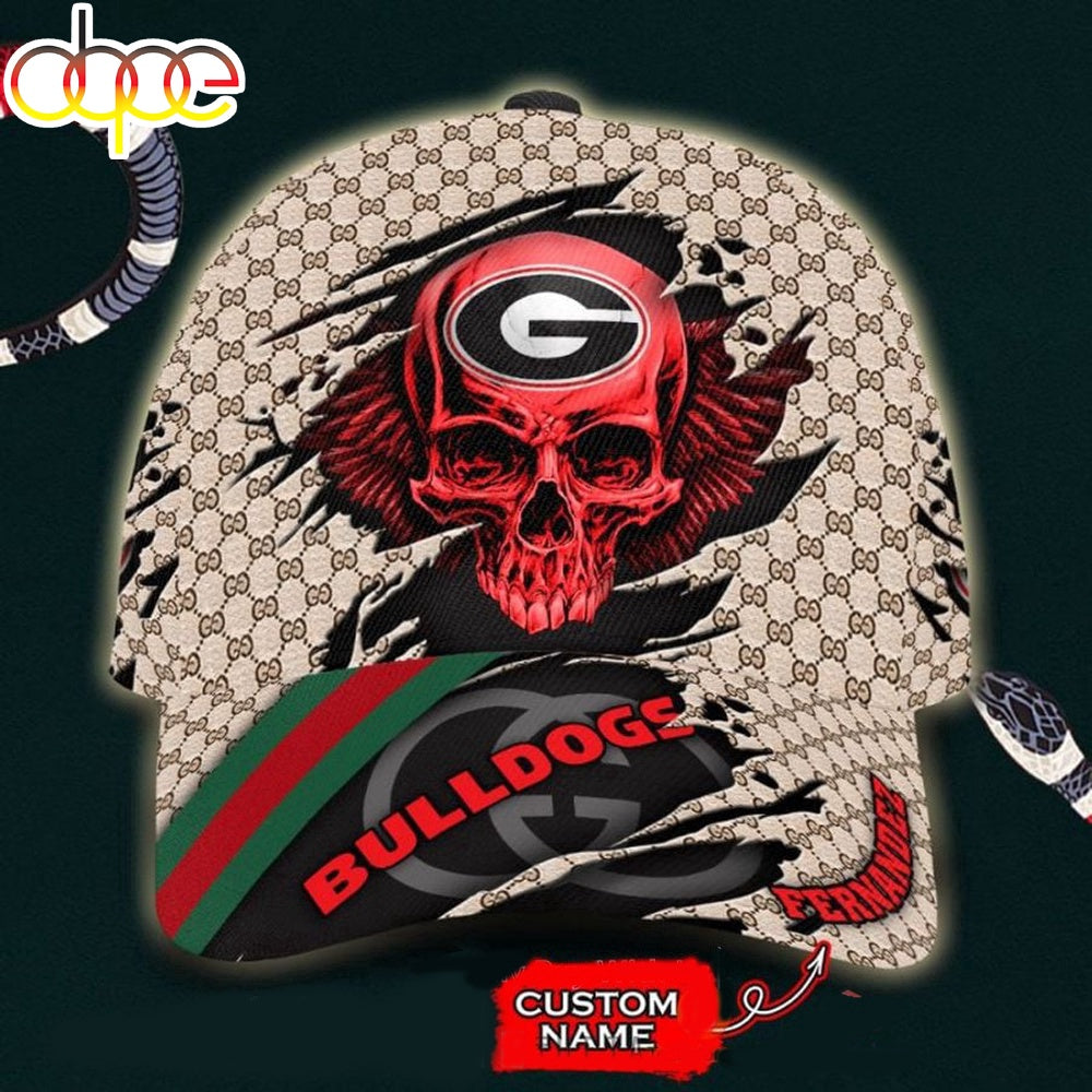 Custom Name NCAA Georgia Bulldogs Baseball Cap