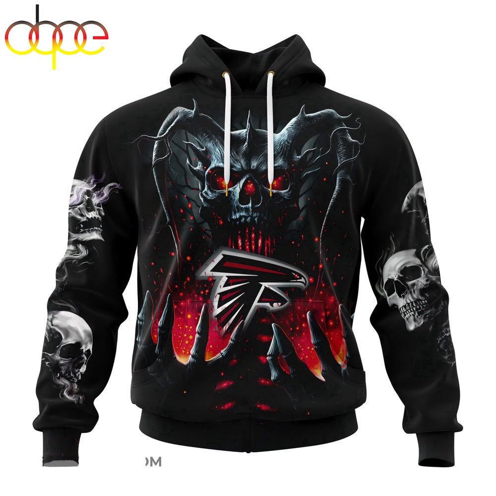Custom Name NFL Atlanta Falcons All Over Print Hoodie Shirt For Fans