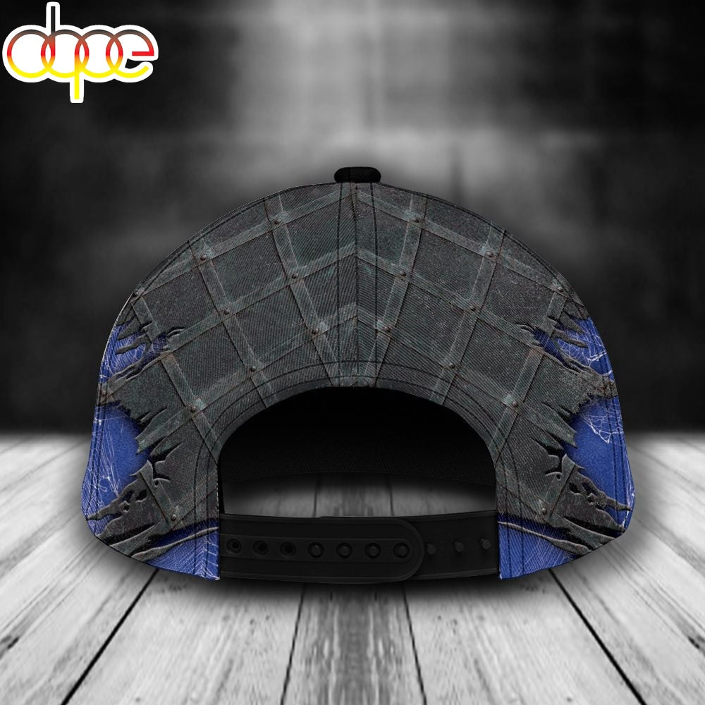 Custom Name NFL Buffalo Bills Spider Man Marvel All Over Print - Blue 3D Classic Cap