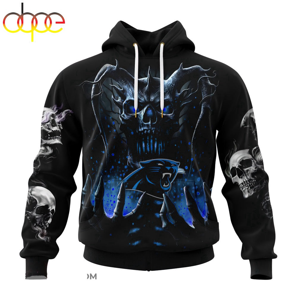 Custom Name NFL Carolina Panthers All Over Print Hoodie Shirt For Fans