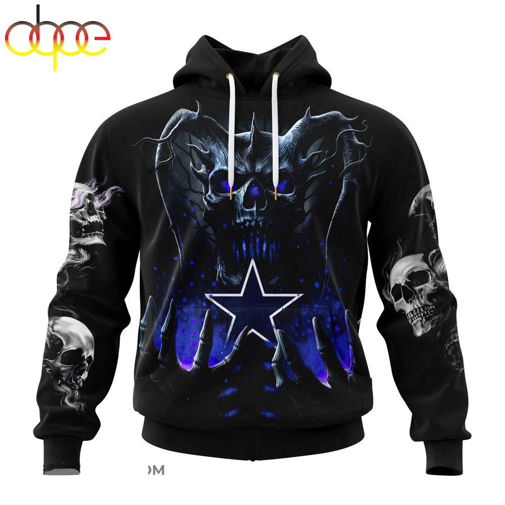 Custom Name NFL Dallas Cowboys All Over Print Hoodie Shirt For Fans