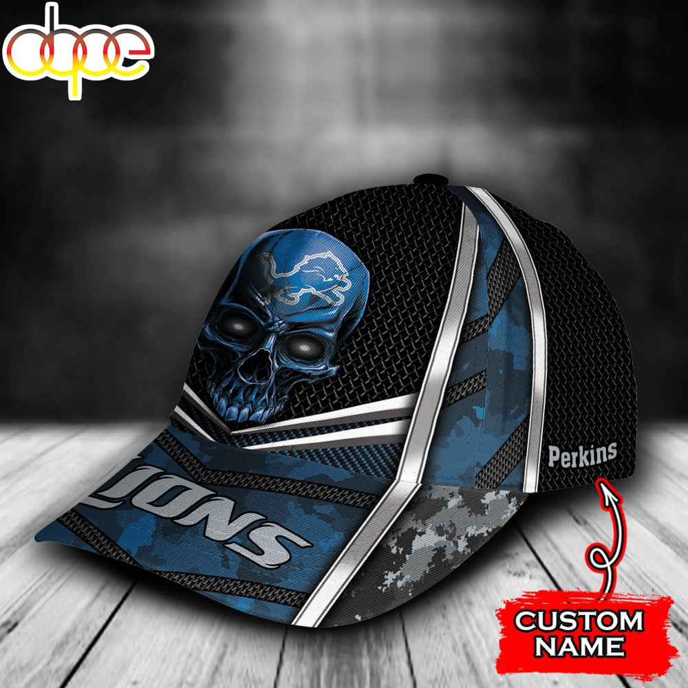 Custom Name NFL Detroit Lions Classic Cap
