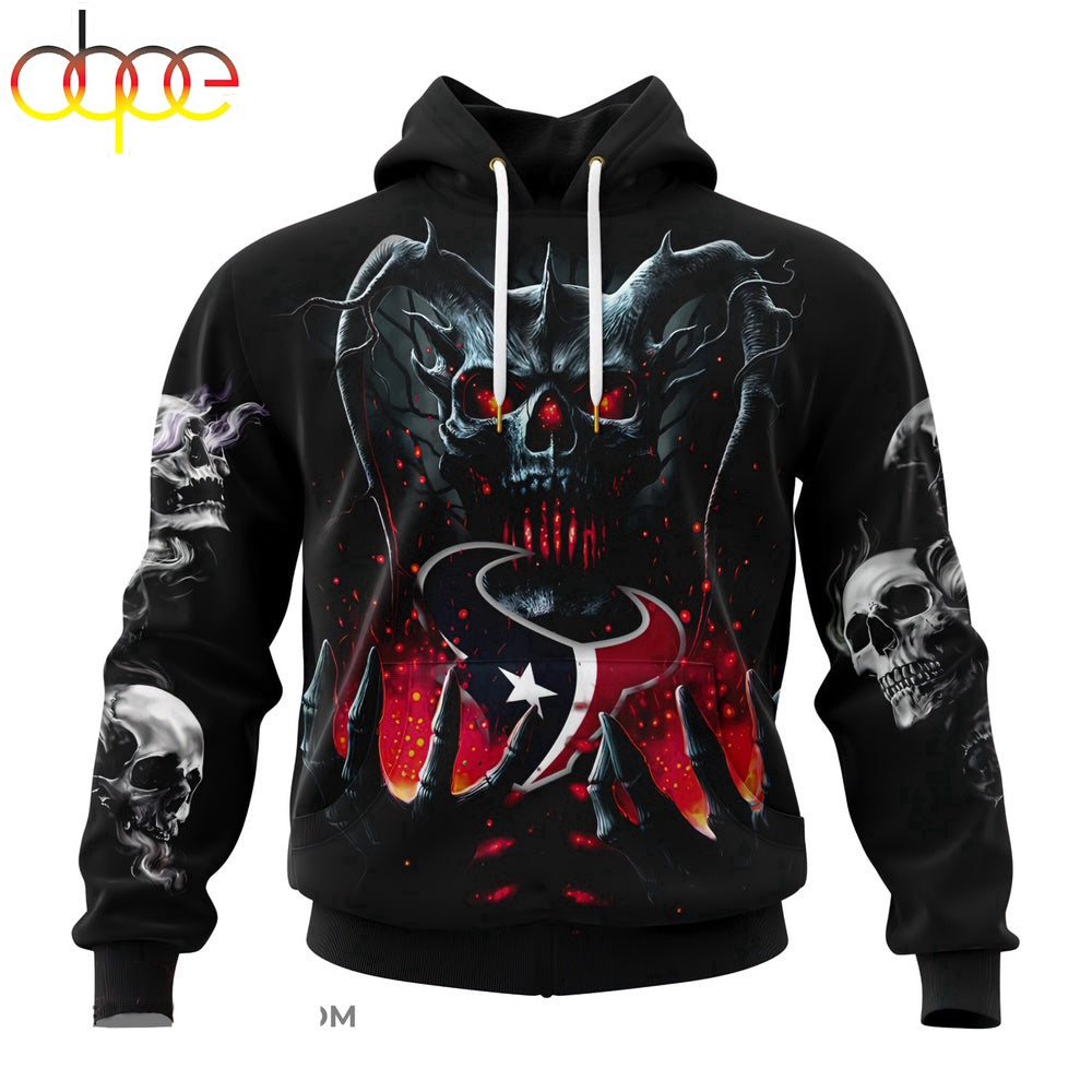Custom Name NFL Houston Texans All Over Print Hoodie Shirt For Fans