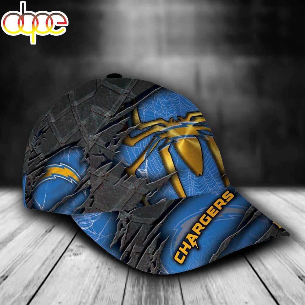 Custom Name NFL Los Angeles Chargers Spider Man All Over Print 3D Classic Cap