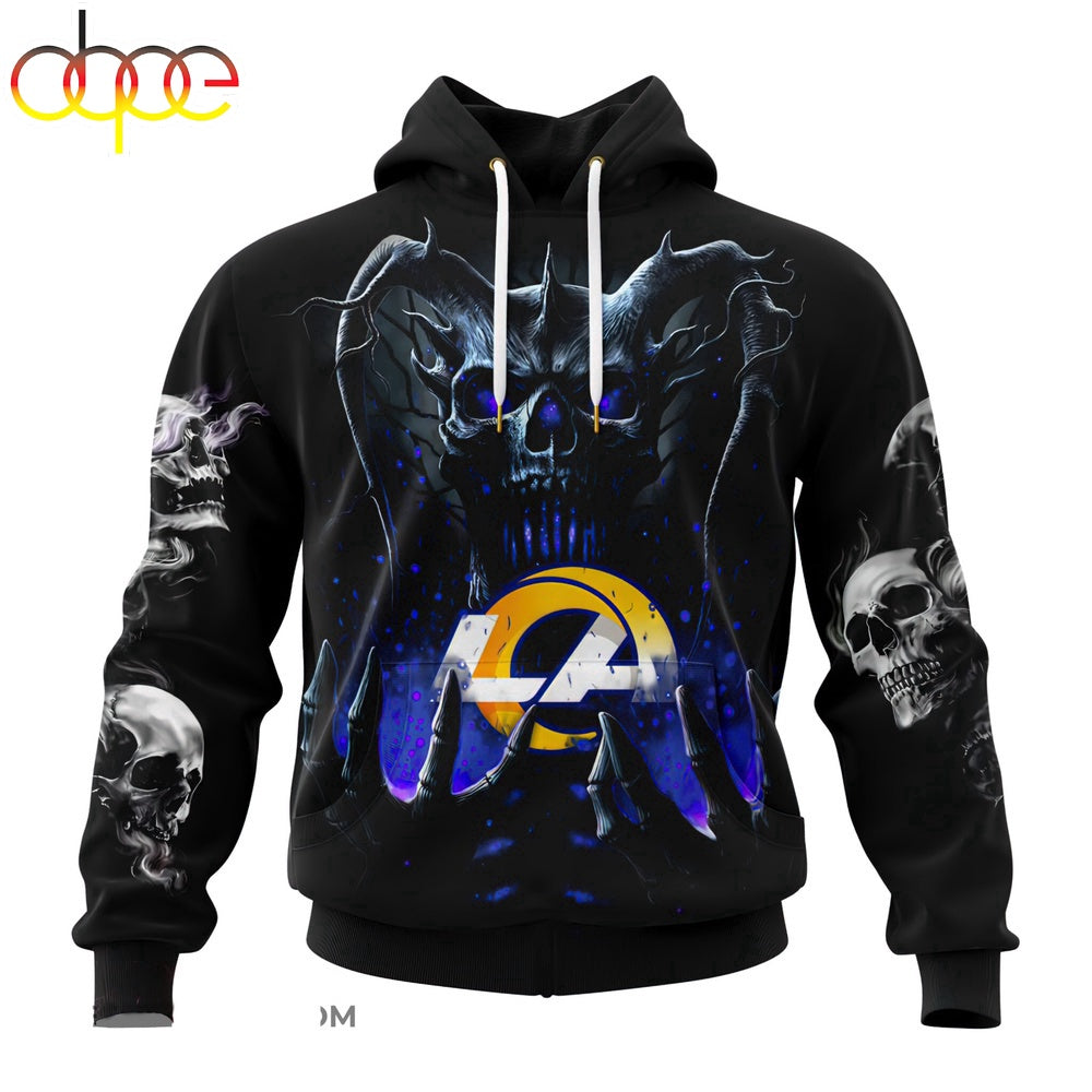 Custom Name NFL Los Angeles Rams All Over Print Hoodie Shirt For Fans