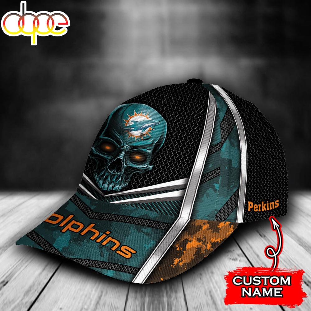 Custom Name NFL Miami Dolphins Classic Cap