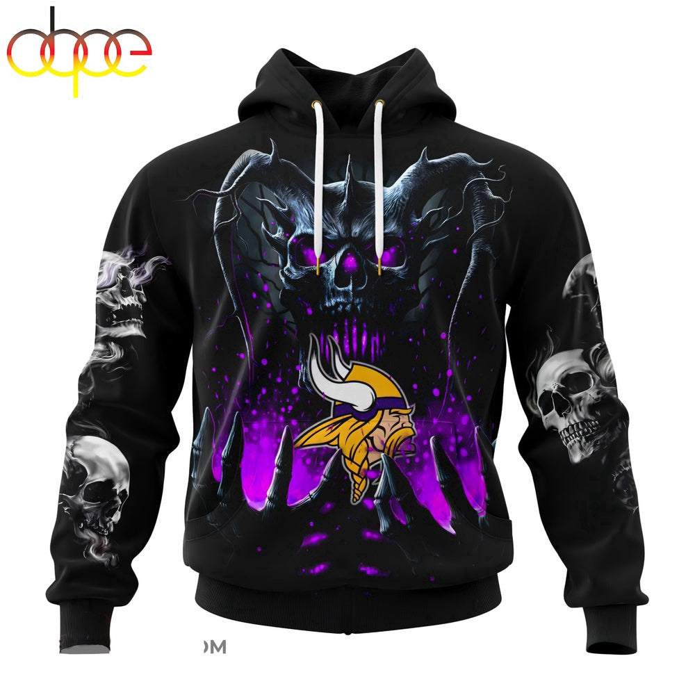 Custom Name NFL Minnesota Vikings All Over Print Hoodie Shirt For Fans
