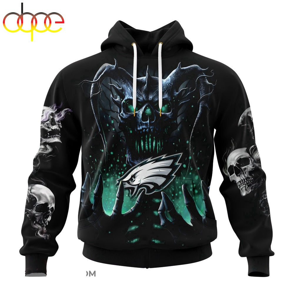Custom Name NFL Philadelphia Eagles All Over Print Hoodie Shirt For Fans