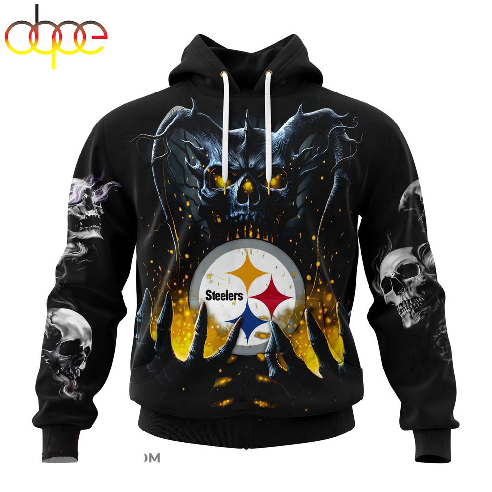 Custom Name NFL Pittsburgh Steelers All Over Print Hoodie Shirt For Fans