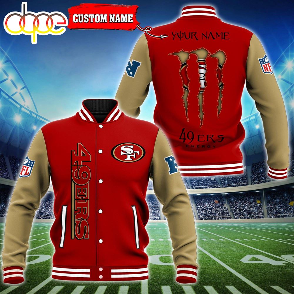 Custom Name - San Francisco 49ers Baseball Jacket For Fan