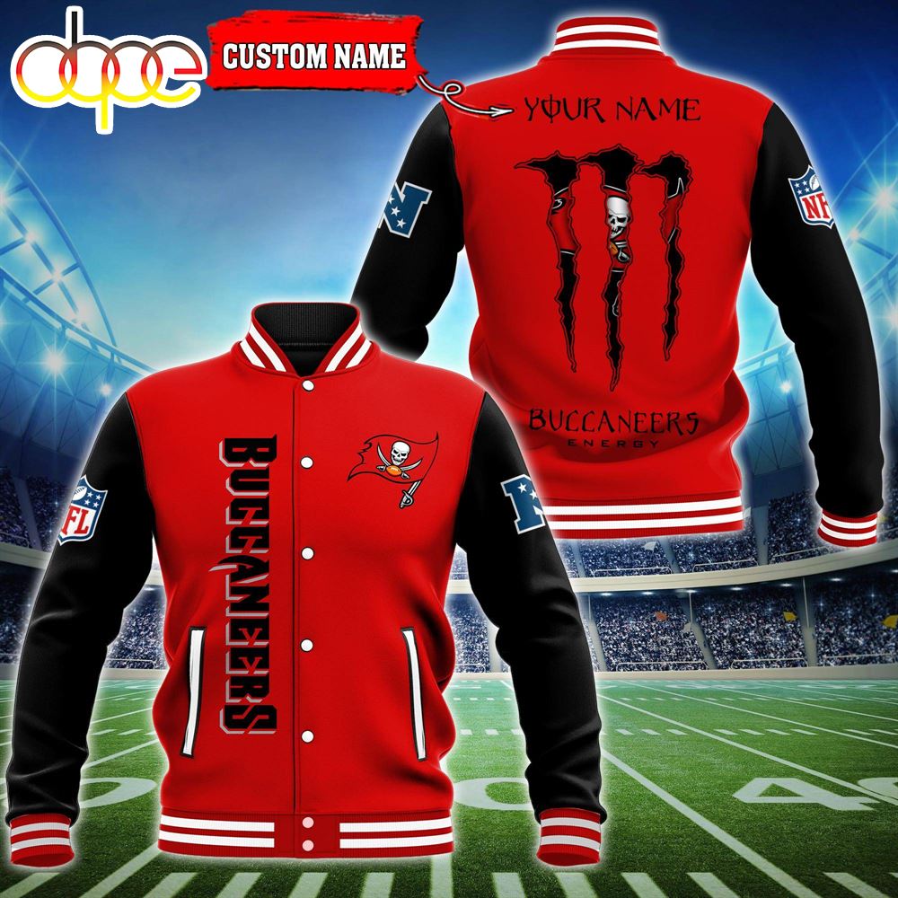 Custom Name - Tampa Bay Buccaneers Baseball Jacket For Fan