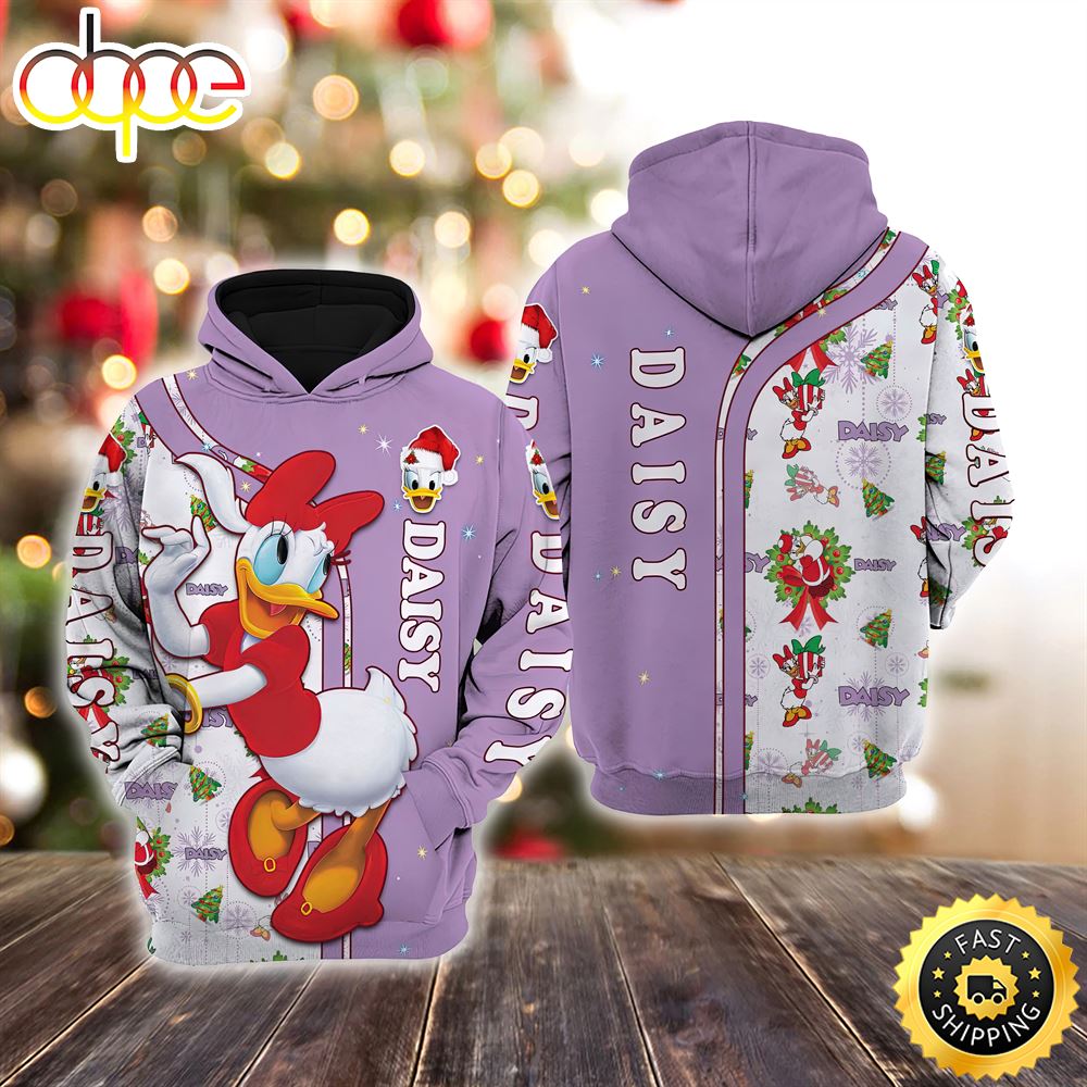 Daisy Duck Christmas Disney Christmas Hoodie All Over Print Shirts