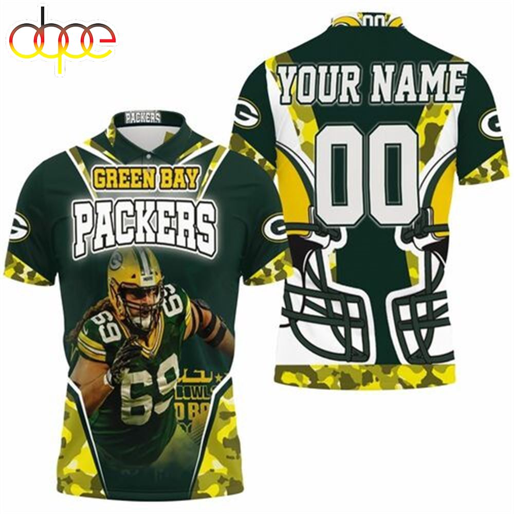 David Bakhtiari 69 Green Bay Packers Nfc North Champions Super Bowl  Personalized Polo Shirt
