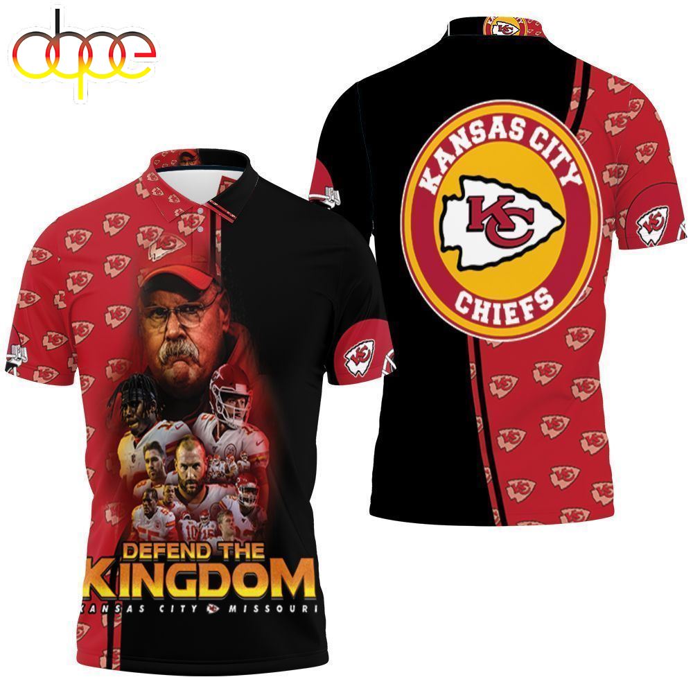 Defend The Kingdom Kansas City Chiefs Afc West Division Champions Super Bowl  3d Polo Shirt