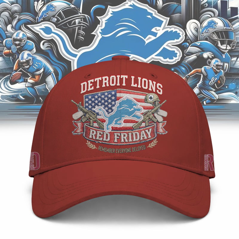 Detroit Lions  NFL RED Friday Classic Baseball Cap