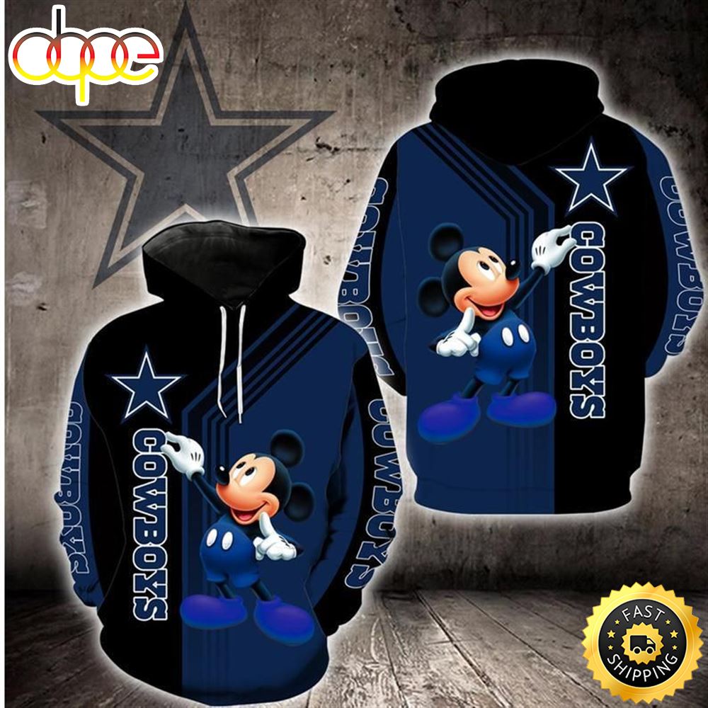 Disney Mickey Dallas Cowboys  33 Nfl Gift For Fan 3d All Over Print Shirt