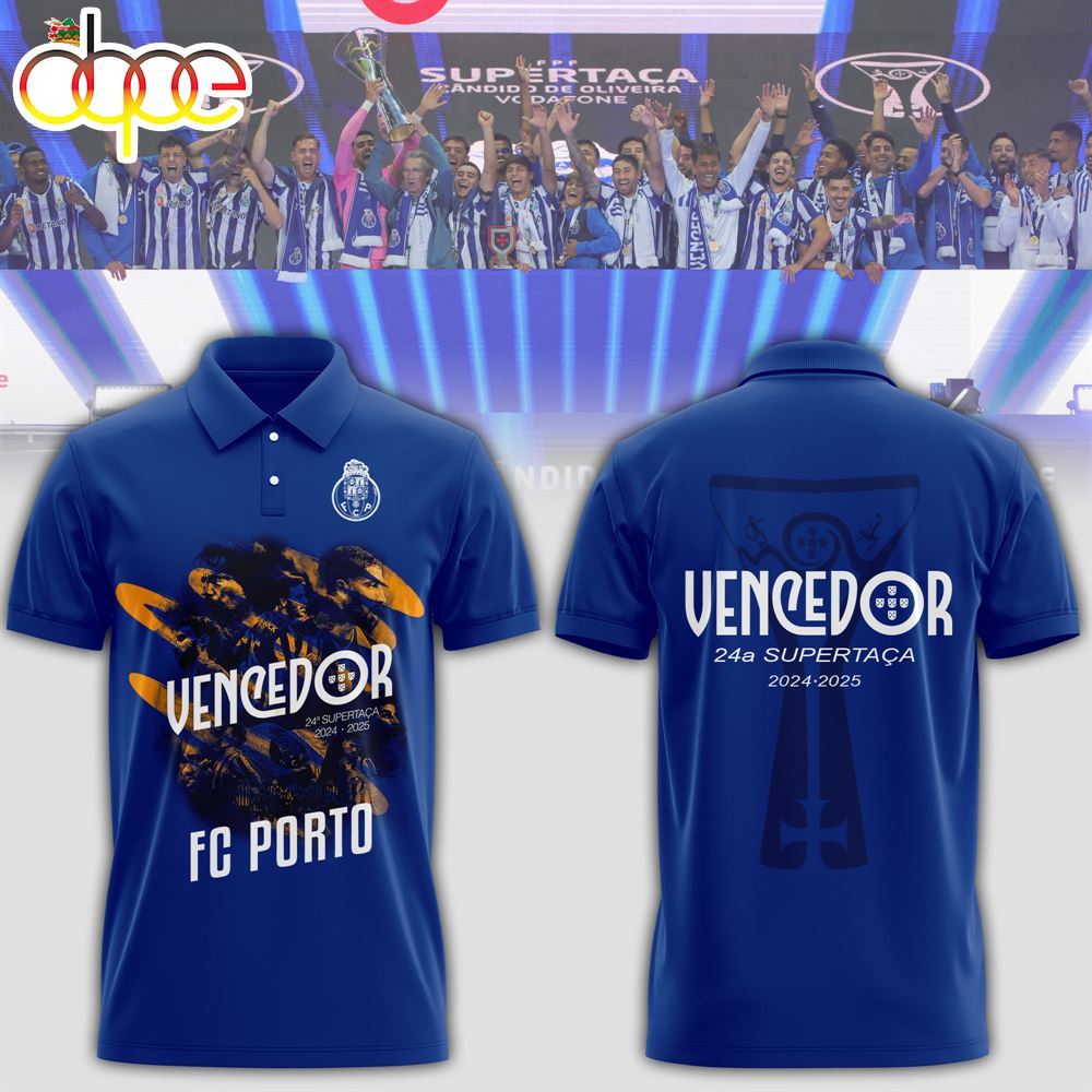 FC Porto 2024 VENCEDOR Supertaa Candido De Oliveira Polo Shirt