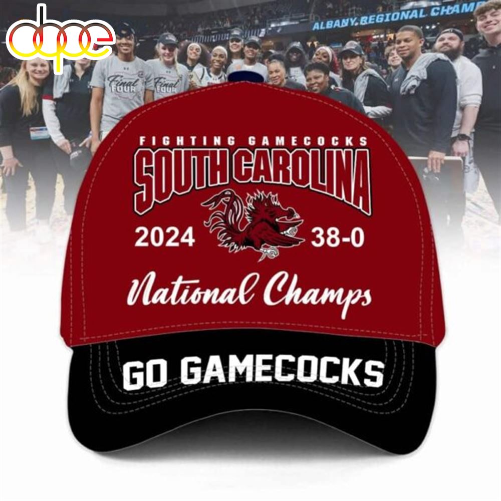 Fighting Gamecocks South Carolina 2024 38 0 National Champs Go Gamecocks 3D Cap