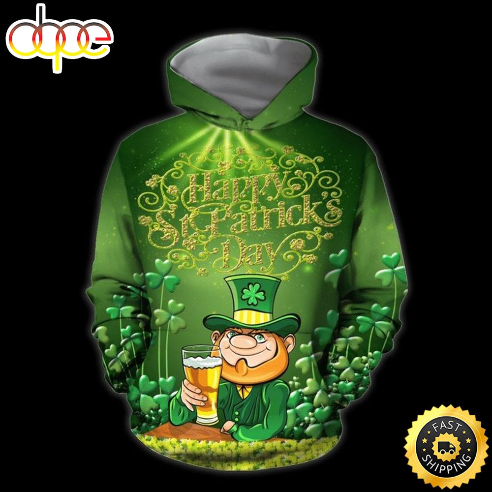 Happy St Patricks Day Irish Happy Patrick's Day 3d Hoodie All Over Print Shirt