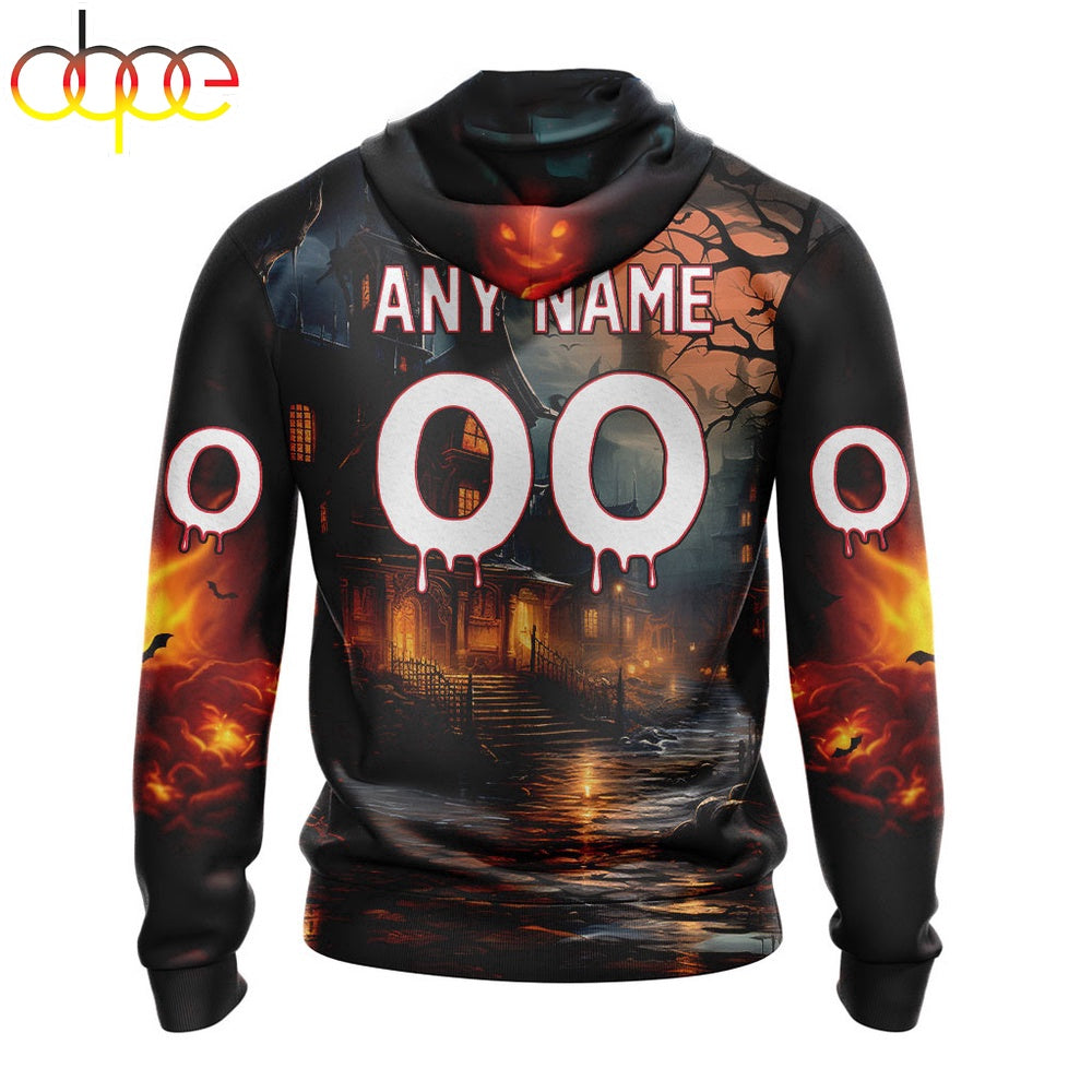 Custom Name And Number NFL Houston Texans Halloween Badut Mematikan 3D Hoodie Shirt