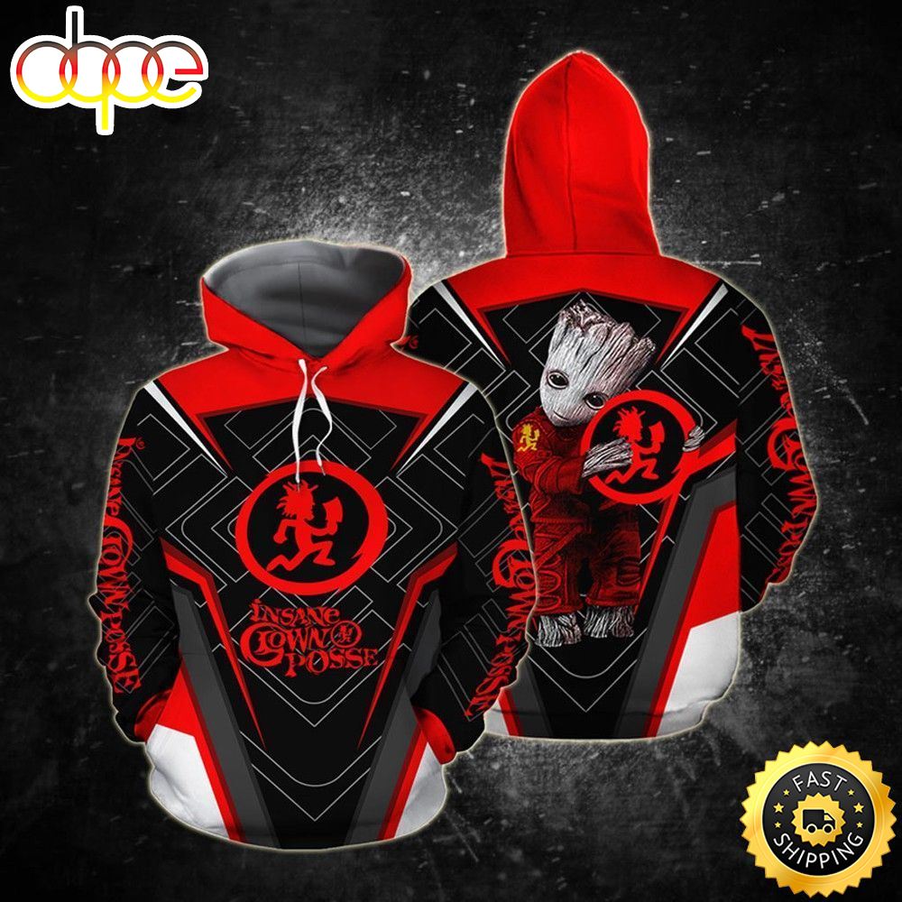 Insane Clown Posse 3d Hoodie Groot Hold Insane Clown Posse 3d Hoodie For Men For Women