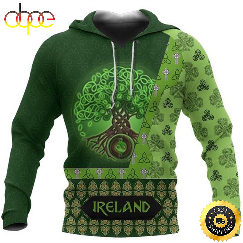 Irish Celtic Tree Of Life 3D All Over Print Shirt