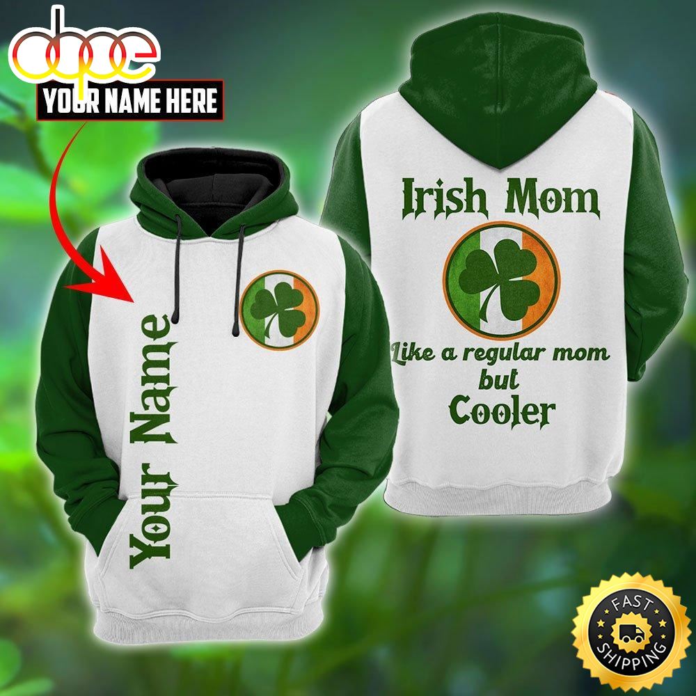 Irish Mom Saint Patricks Day Custom Name All Over Print Shirt