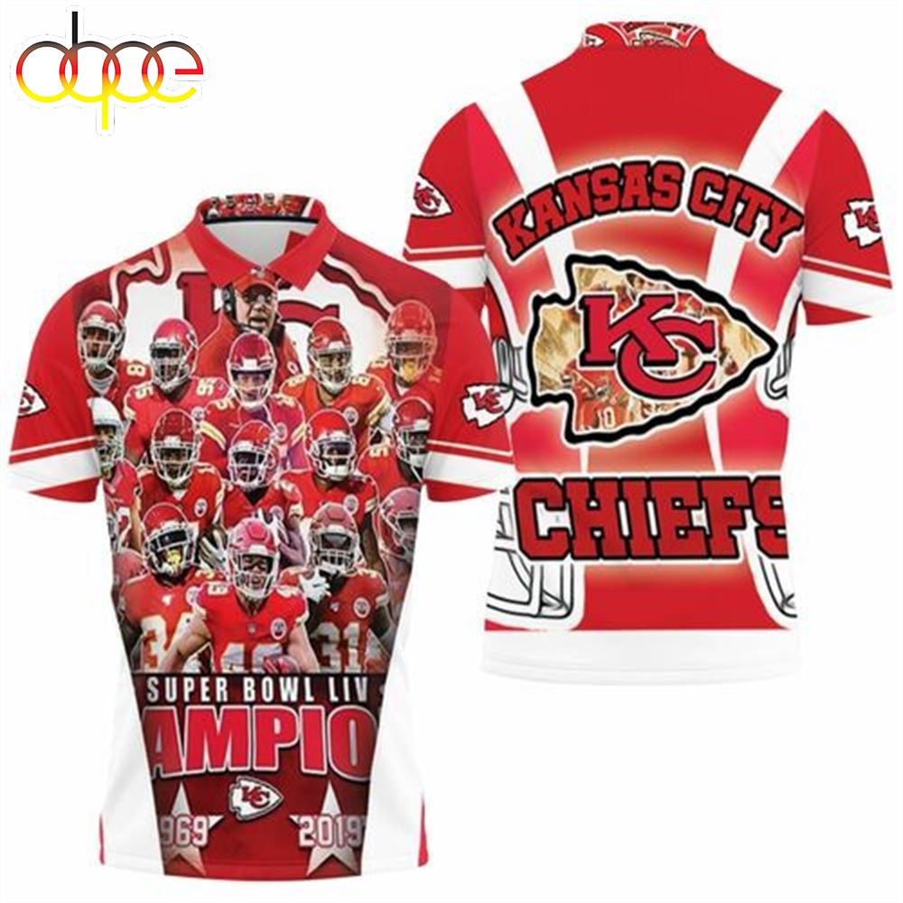 Kansas City Chiefs Super Bowl Champions Afc West Division For Fans Polo Shirt