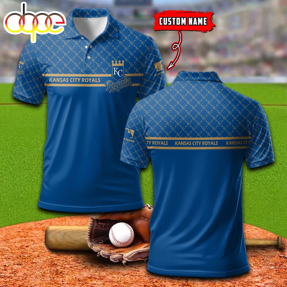 Kansas City Royals Custom Name Sports For Fan Polo Shirt