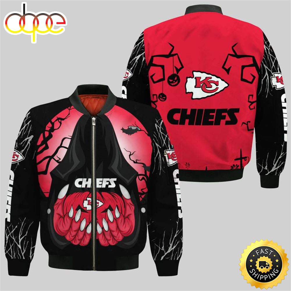 Kansas City Chiefs Death Halloween Bomber Jacket